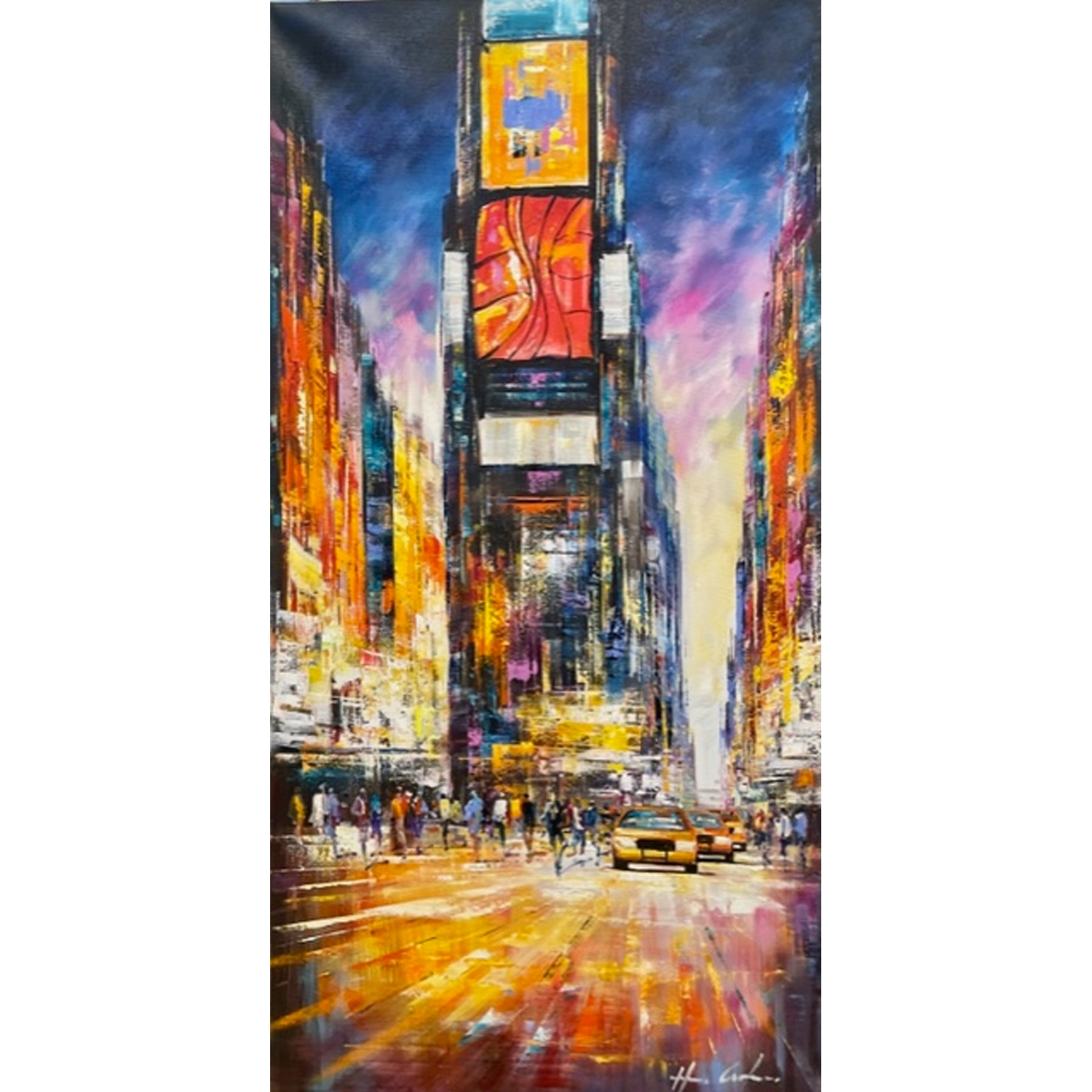 Christian Henze – New York Times Square blau